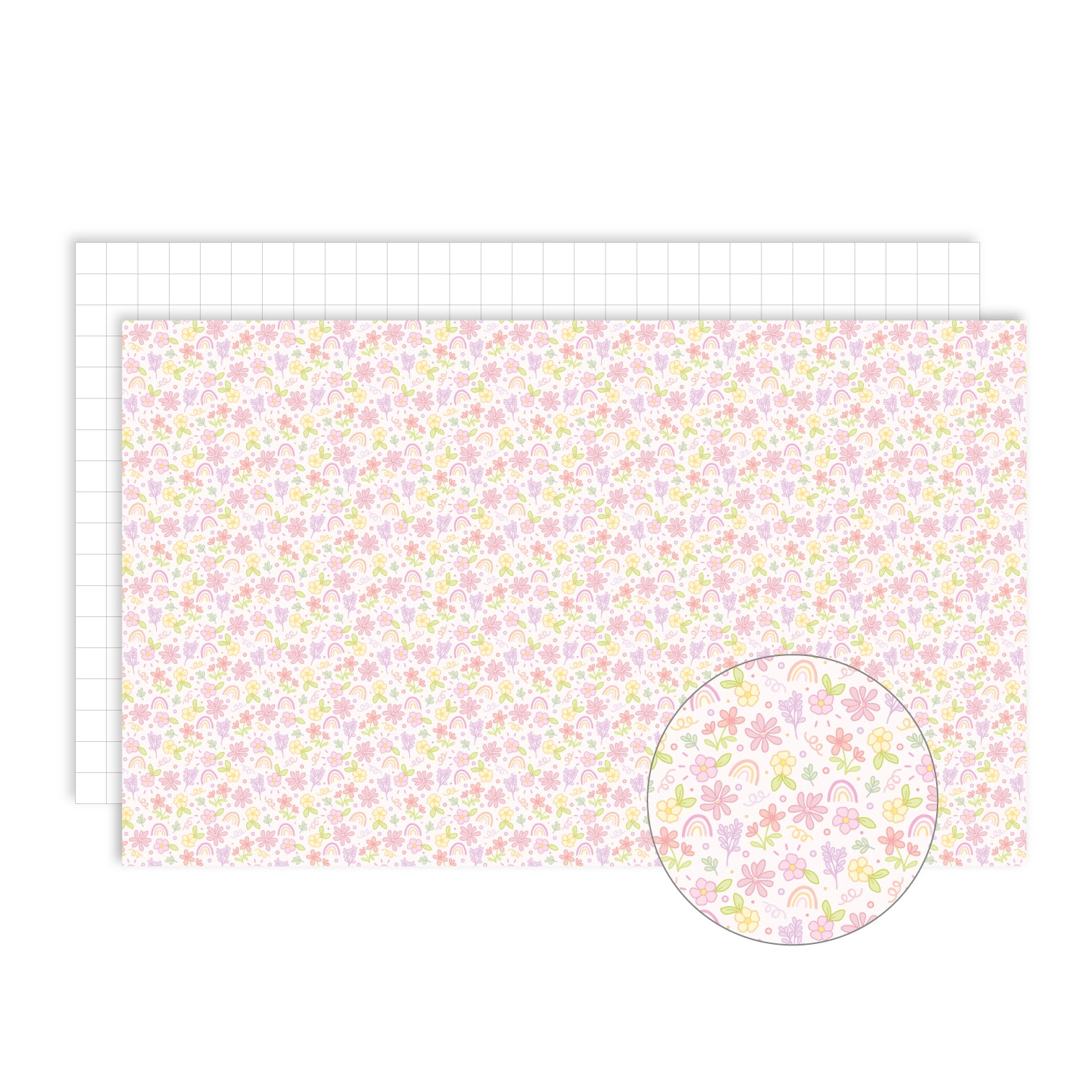 The Rosy Redhead  WRAPPING PAPER: Floral Funfetti Gift Wrap